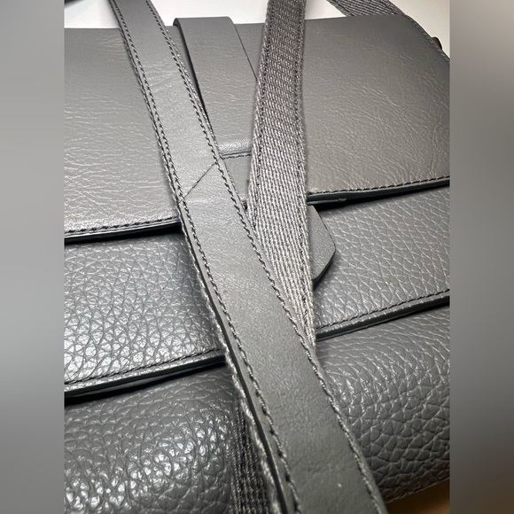 Fossil Kinley Small Envelope Leather Crossbody in Shadow Gray Adjustable Strap - Picture 16 of 16